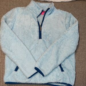 Lilly Pulitzer Light Blue Teddy Jacket- SIZE SMALL!